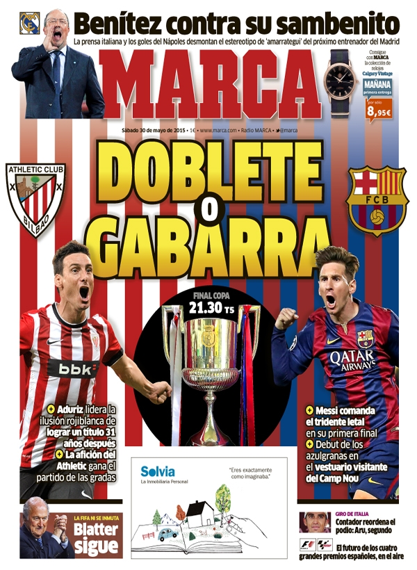 FC Barcelona, Marca: "Doblete o Gabarra"