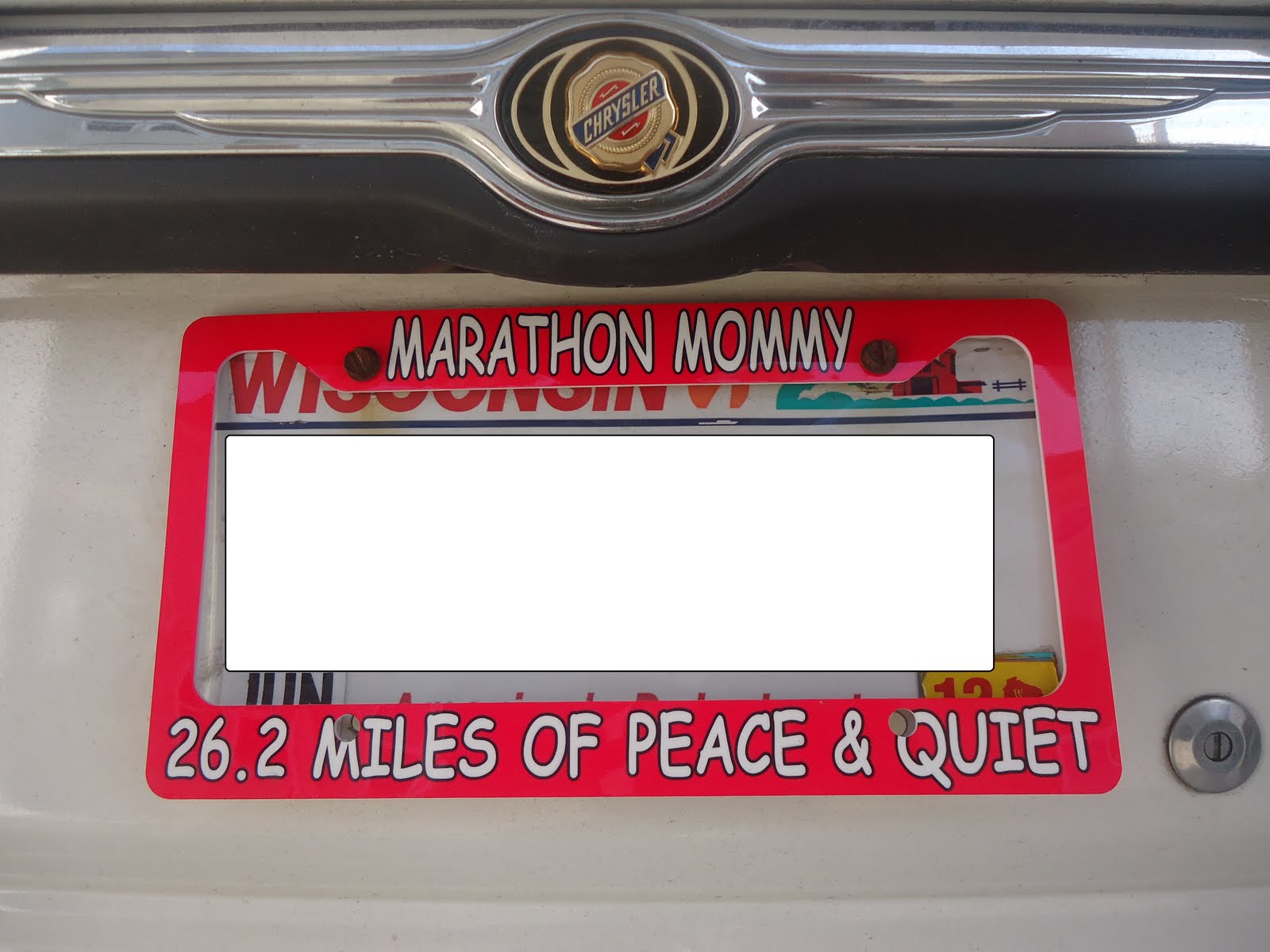 Running Diva Mom Traffic Talk Custom License Plate Frame Product