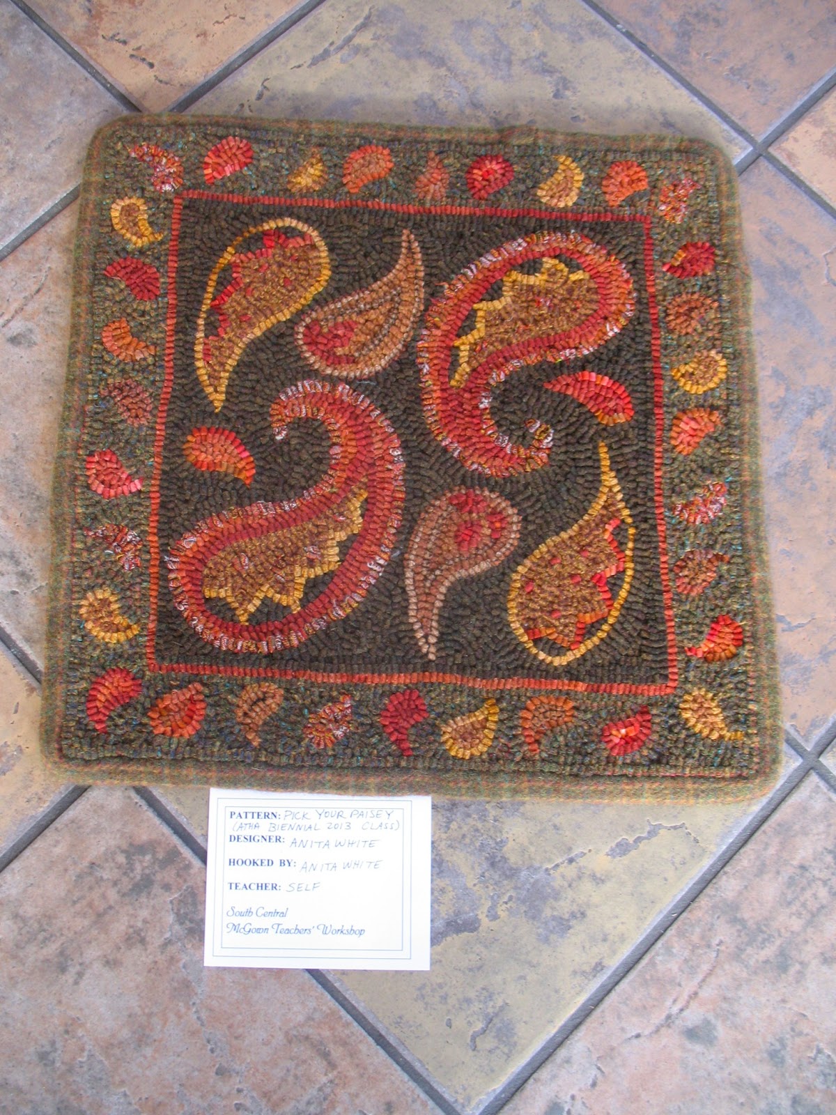 ANITA HOOKS RUGS rug hooking events