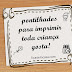 4 lições em pontilhados