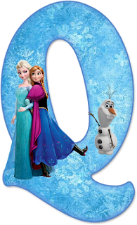Alfabeto de Ana, Elsa y Olaf de Frozen. 