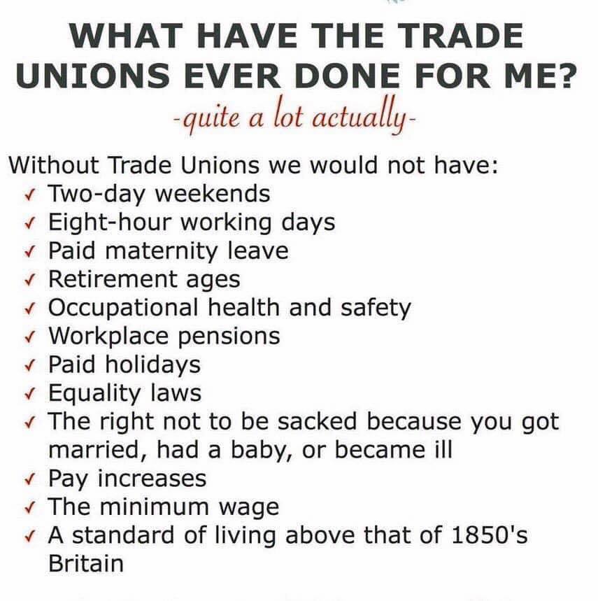 John's Labour blog What have the trade unions ever done for me?