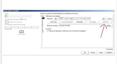 LibreOffice Writer hiperlink índices e sumários