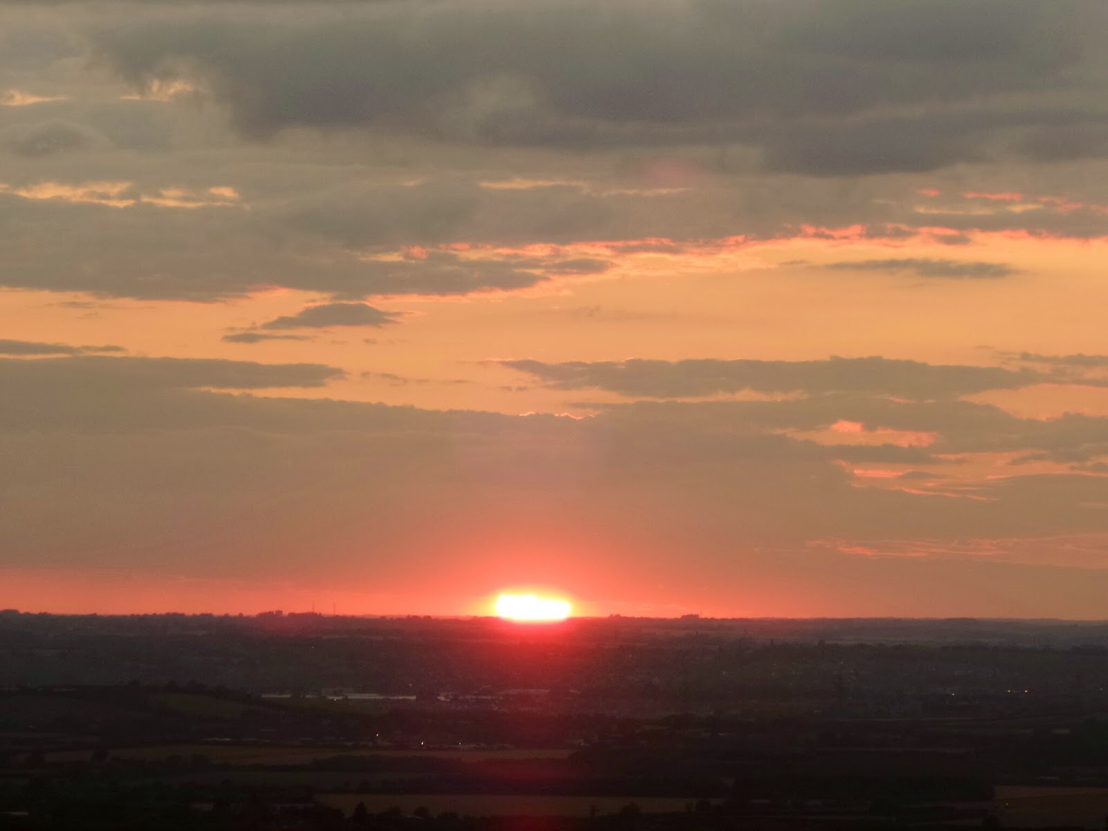 Sunset from Dunstable Downs in Summer