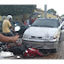 Colisão entre carro e moto deixa um ferido no centro de Ipirá