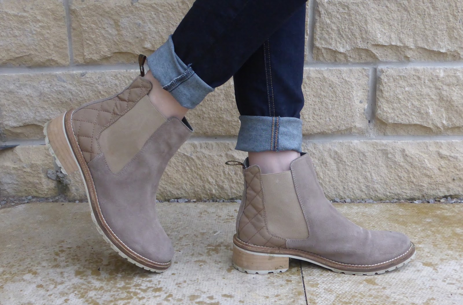 new look quilted chelsea boots