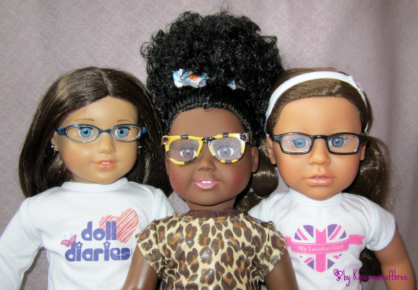 Karen Mom of Three's Craft Blog Glasses for your 18 inch dolls