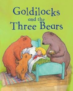Goldilocks and the three bears story book