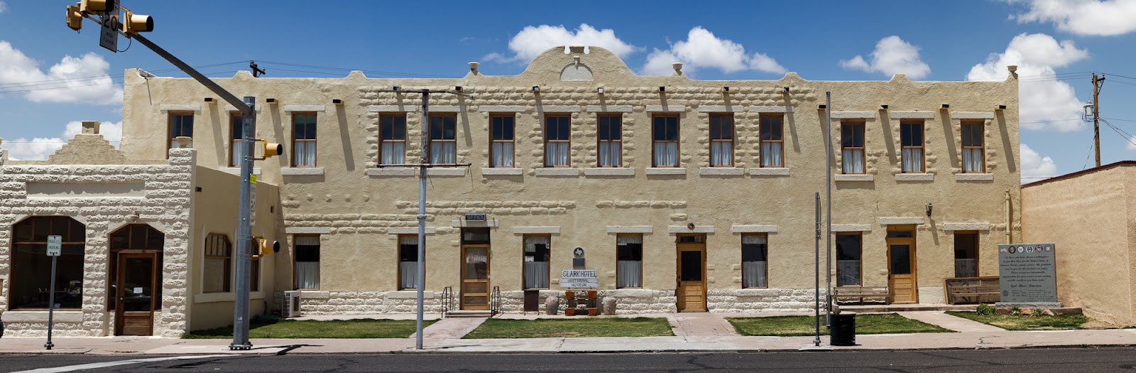 Texas Mountain Trail Daily Photo Van Horn's Clark Hotel Museum by Dan