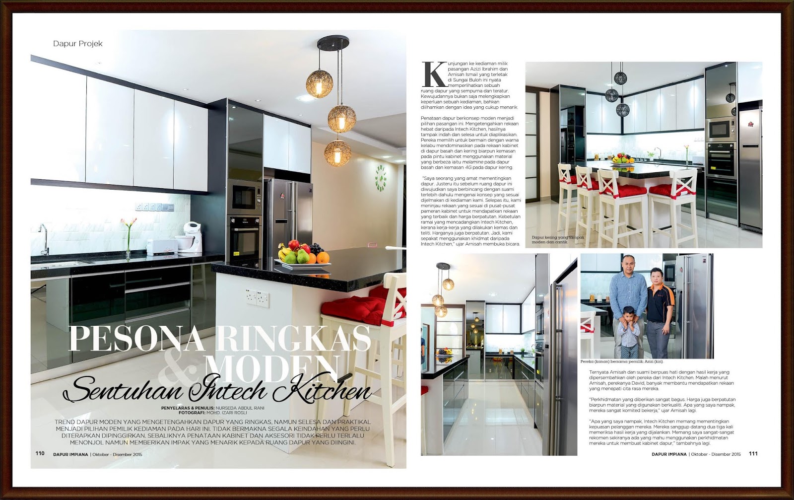 Intech Kitchen Sdn Bhd Interview And Awards Impiana Dapur Month October December 2017