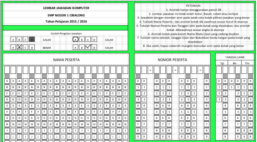 Download Lembar Jawaban Komputer Word Guru Paud