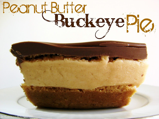 Peanut Butter Buckeye Pie @katrinaskitchen