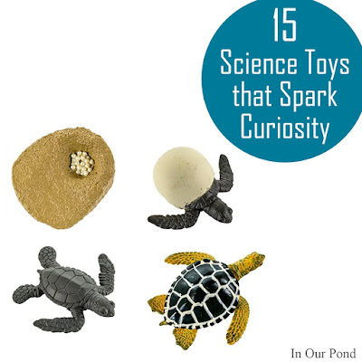 Toys that Spark Curiosity- a gift guide from In Our Pond  #science #christmas #holidays #birthday #kids #toys