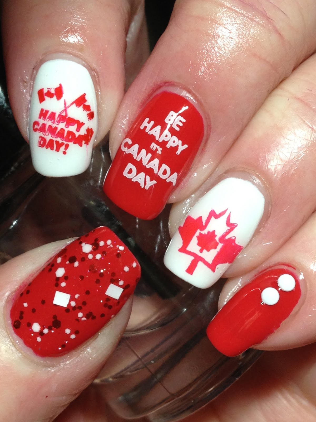 Canadian Nail Fanatic Canada Day Nails!