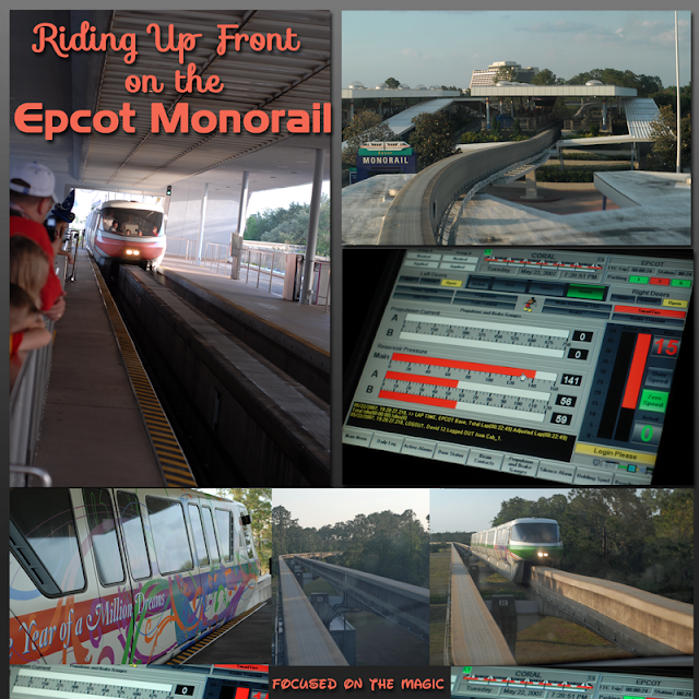 Riding Up Front on the Epcot Monorail