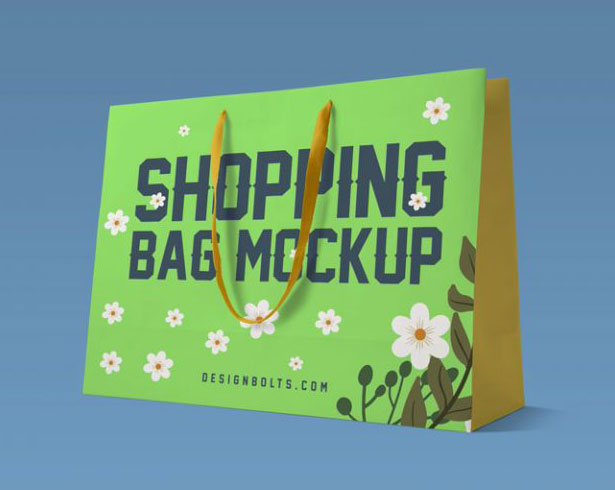 Paper Shopping Bag Mockup PSD Gratis Mockup Packaging/Kemasan PSD 2018 - Paper Shopping Bag Mockup PSD