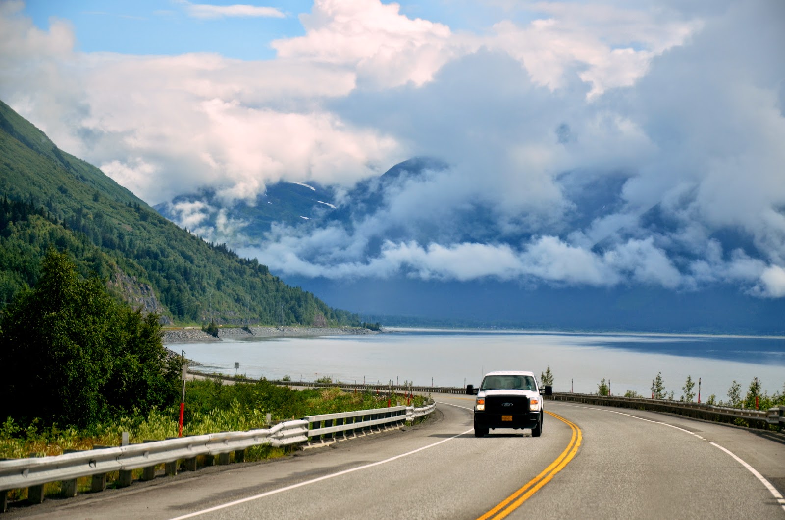 Driving South from Anchorage to Homer, Alaska