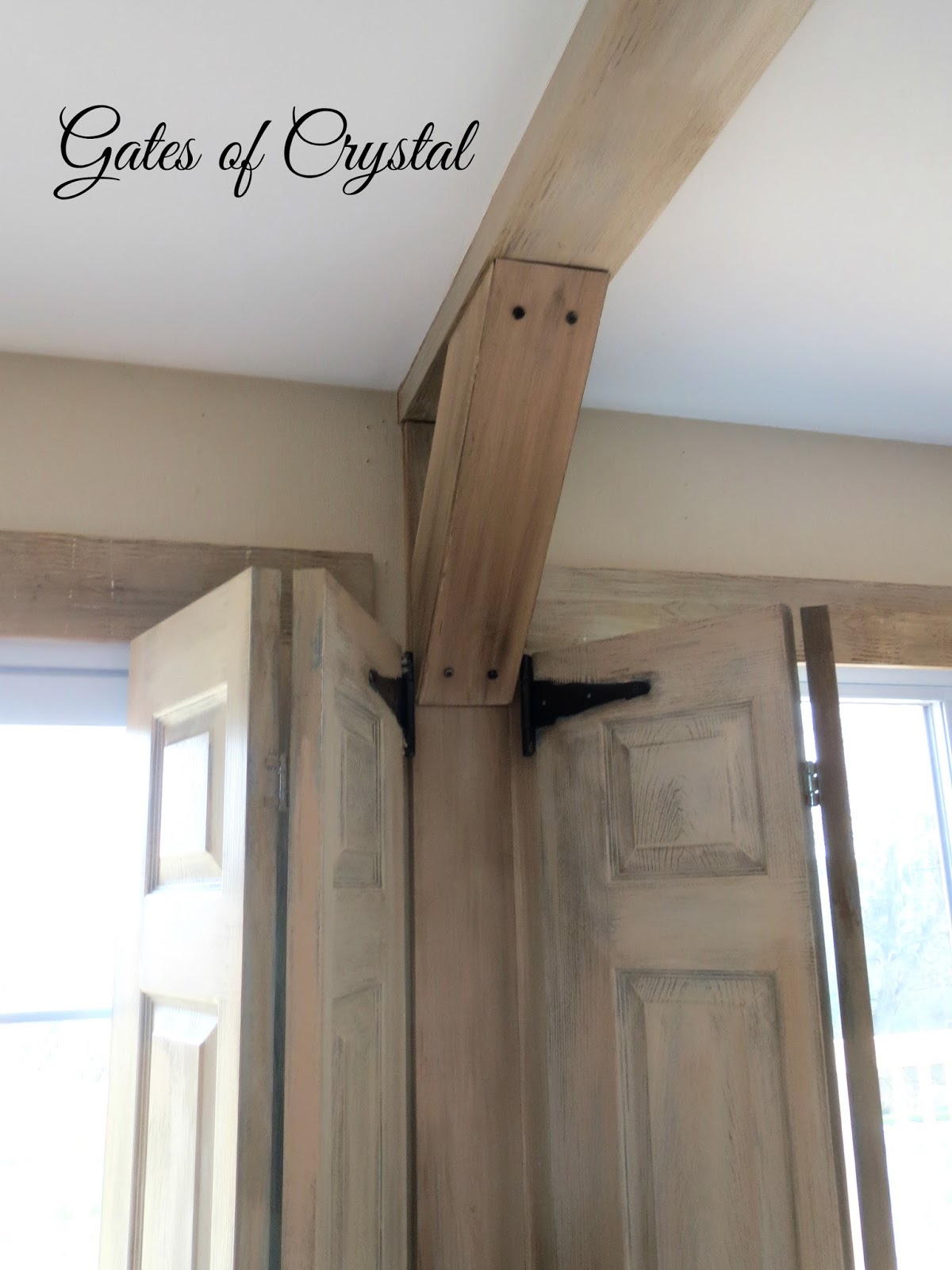 Gates of crystal how to make faux beams Gates of crystal how to make faux beams