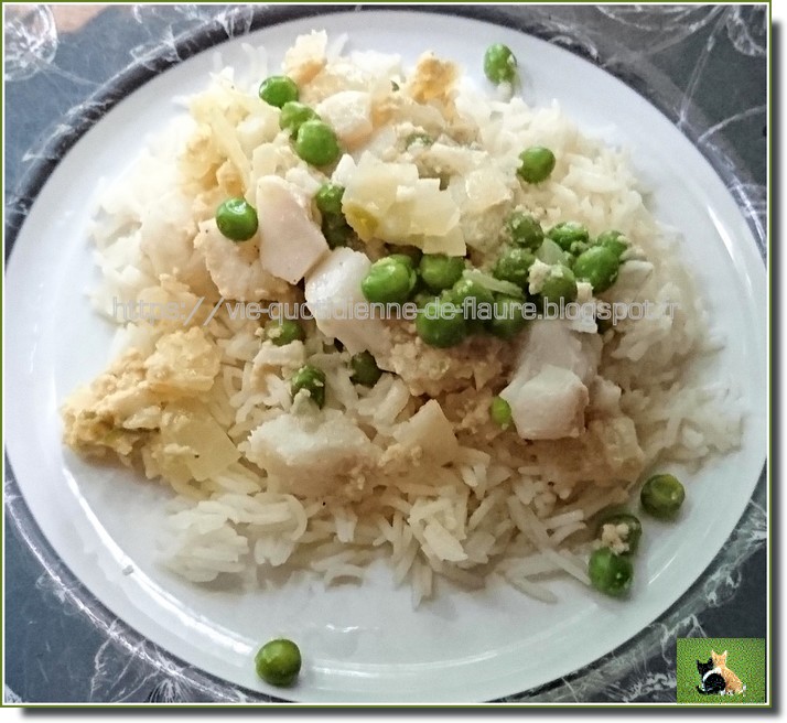 Dos de cabillaud, sauce au yaourt à l