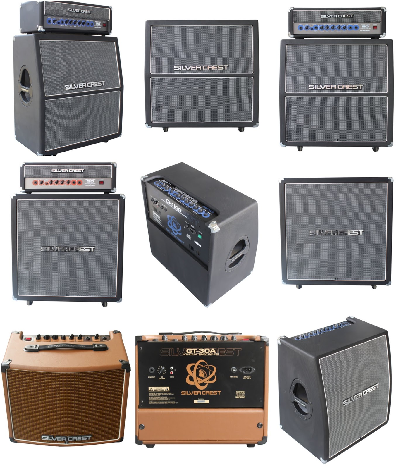MUSIC STORE &MERCHANDISE silver crest amplifier original from Indonesia