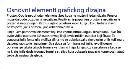 Veličina je jedan od osnovnih elemenata grafičkog dizajna Veličina je jedan od osnovnih elemenata grafičkog dizajna
