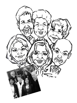 Eltham Arts - New avatar group caricature by Silu