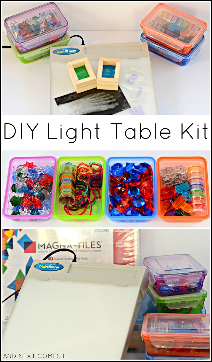 Diy light table preschool