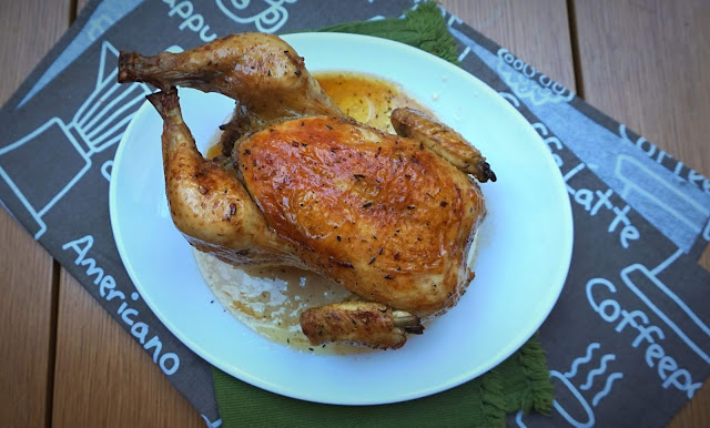 Pollo al horno, estilo francés.