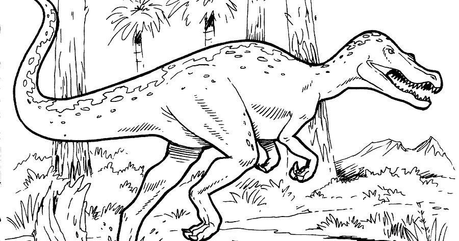 Mewarnai Gambar Dinosaurus Mewarnai Gambar