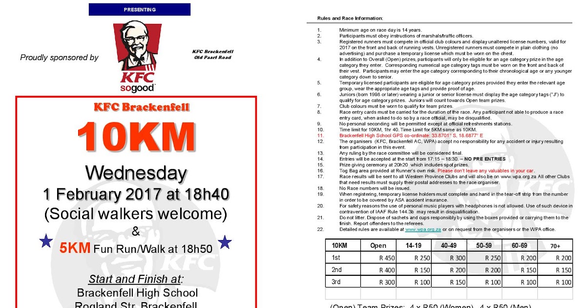 Brackenfell KFC 10km