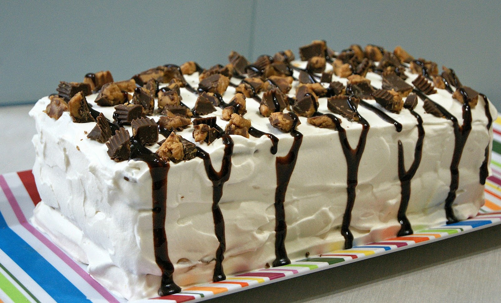 Raising Leafs Peanut Butter Cup Ice Cream Cake