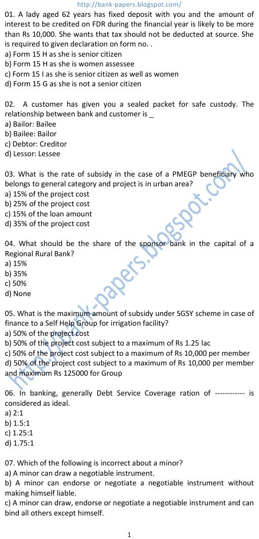 banking awareness questions banking awareness questions