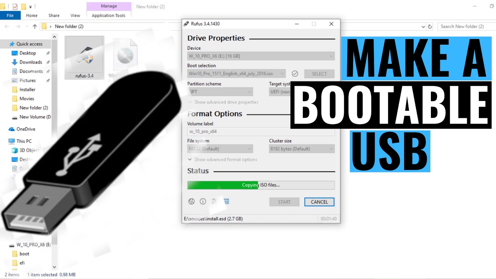 how to use rufus to create bootable usb for mac