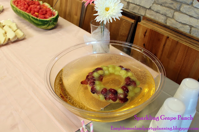 Sparkling White Grape Punch - Easy Life Meal & Party Planning