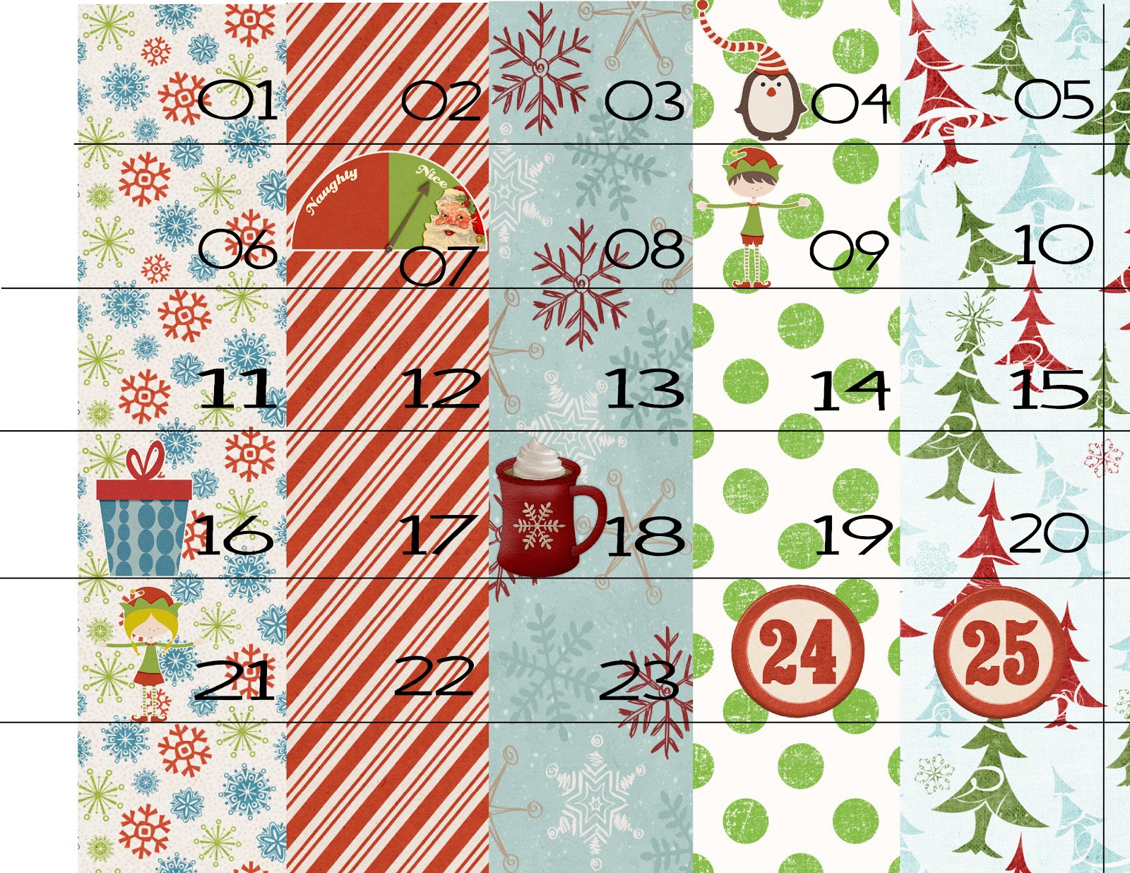 PBdesigns November FREEBIE and Advent Calendar Tutorial