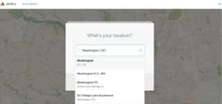 Screenshot showing a physician/provider locator.