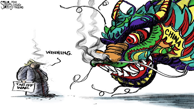Resultado de imagem para china vs eua :guerra de tarifas