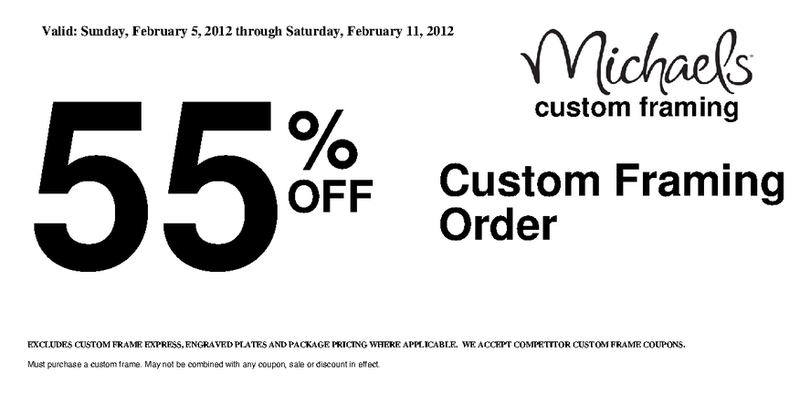 Free Printable Coupons: Michaels Coupons