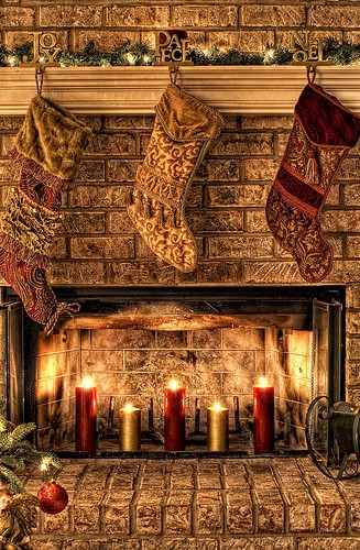 20 awesome christmas fireplace mantel decoration ideas Inspirational letters by Millie: 20 Days of Holiday Home Decorating