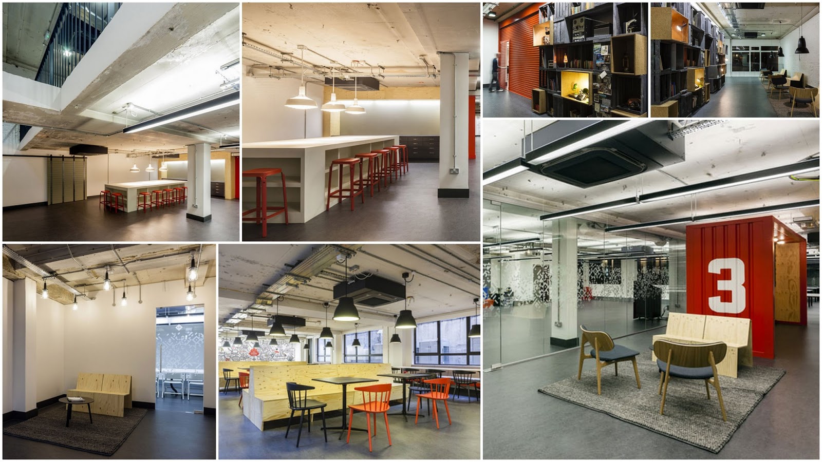 Internet giant google will run this shared workplace for startup technology companies that interior designers jump studios have just completed in the area