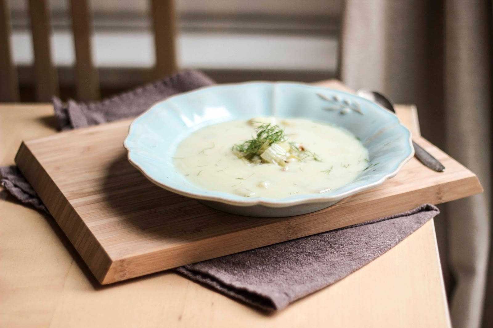 Edible biology Creamy Cauliflower and Roasted Fennel Soup