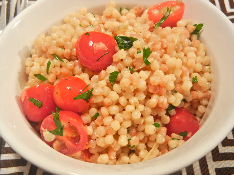 Simply Gourmet in Southie Couscous with Goat Cheese and Tomatoes