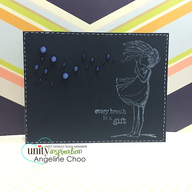 ScrappyScrappy: Faux chalkboard card #scrappyscrappy #unitystampco #youtube #video #quicktipvideo #card #cardmaking #phyllisharris #chalkboard #stamp #stamping #vivadecor