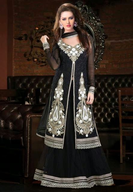 Fashion Wear Blog!: Utsav Fashion Anarkali Indian 2014 Design Salwar Kameez