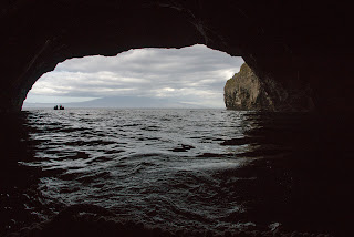 sea cave at Albemarle, Isabela Island, Galapagos