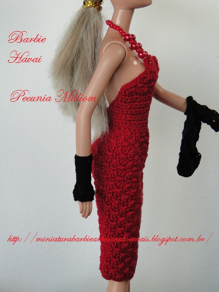 miniaturabarbieartesanatoemaispecuniamilliomcroche: Como Fazer Vestido de  Grávida Para Barbie Com Pecunia MillioM