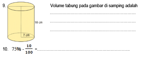 Soal UAS UKK Matematika Kelas 6 Semester 1 - tipstriksib