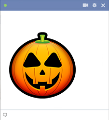 Pumpkin Face - Facebook Sticker
