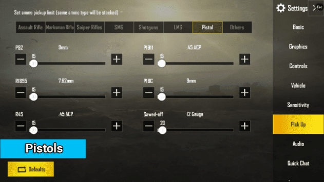Cara Setting Auto Pick Up Terbaik PUBG Mobile Cara Setting Auto Pick Up Terbaik PUBG Mobile