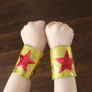 Paper Tube Superhero Cuffs 